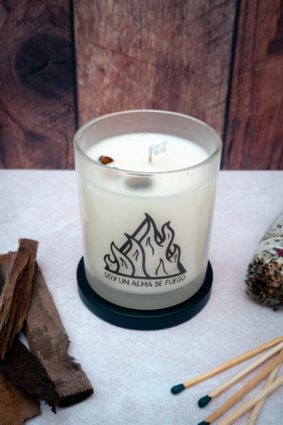 Elemento Fuego, colección Velas Guardianes Ancestrales.